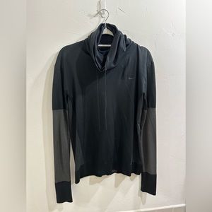 Nike cowlneck black top